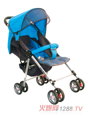 小貝樂藍色嬰兒推車XBLT122