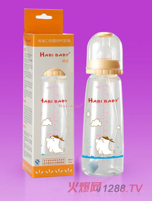 哈比PC方形自動(dòng)奶瓶250ml