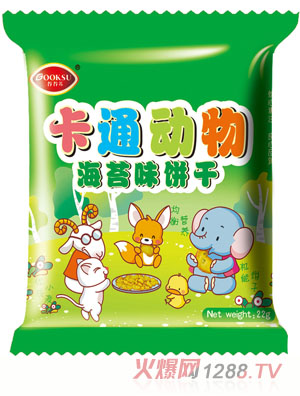 谷谷蘇卡通動(dòng)物海苔味餅干22g