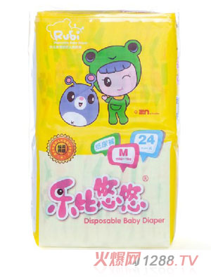 樂比悠悠嬰兒紙尿褲M24片