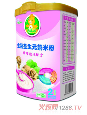 因芝樂金裝益生元蜂蜜核桃配方奶米粉