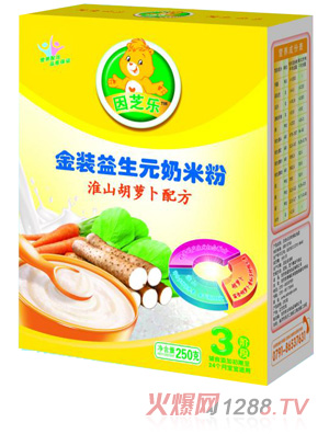 因芝樂金裝益生元淮山胡蘿卜奶米粉