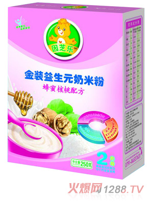 因芝樂金裝益生元蜂蜜核桃奶米粉