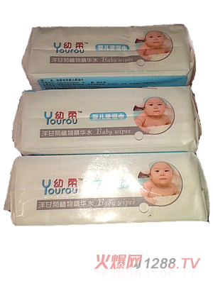 幼柔洋甘菊嬰幼兒手口濕巾80抽3連包