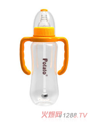 小土豆標(biāo)準(zhǔn)口徑弧形雙柄自動(dòng)大奶瓶