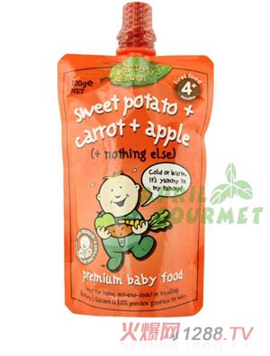 葉子?jì)雰汗啵t薯、胡蘿卜和蘋果）