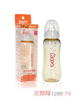 可兒KR-1066標口手把自動PPSU奶瓶260ml