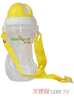 好可愛S形兒童吊帶水壺