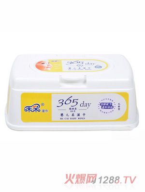 禾采嬰兒80片盒裝濕巾無香型