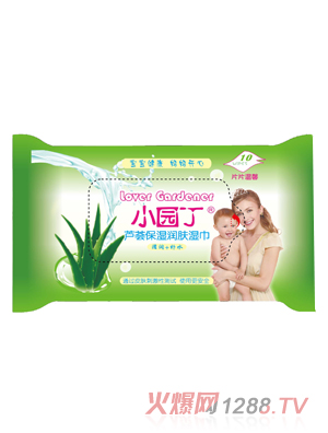 小園丁蘆薈保濕潤膚濕巾10片裝