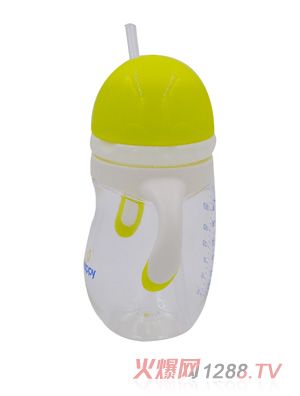 喂嗨皮210ml旋轉(zhuǎn)蘑菇頭PA學(xué)飲杯綠色