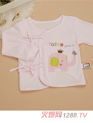 金色小魚純棉素色單面大象束口半背合同衫