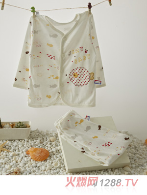 金色小魚竹纖維單面小魚桃開(kāi)套