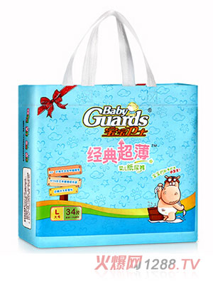 寶寶衛(wèi)士經典超薄嬰兒紙尿褲L34片
