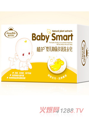 強(qiáng)牛貝比嬰兒抑菌多效洗衣皂