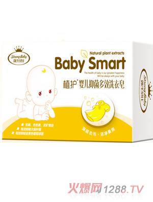 強(qiáng)牛貝比嬰兒抑菌多效洗衣皂