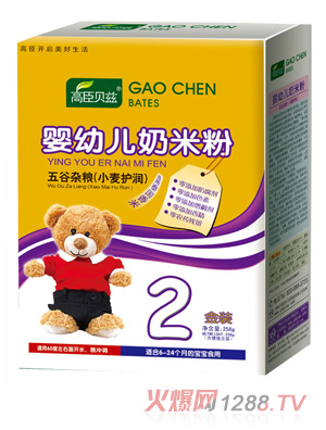 高臣貝茲五谷雜糧（小麥護潤）2段奶米粉