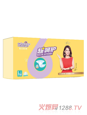 超級(jí)寶貝超呵護(hù)嬰兒紙尿褲L碼40片