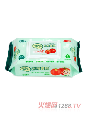 布布寶貝嬰兒高級版護(hù)臀(帶蓋)柔濕巾1包
