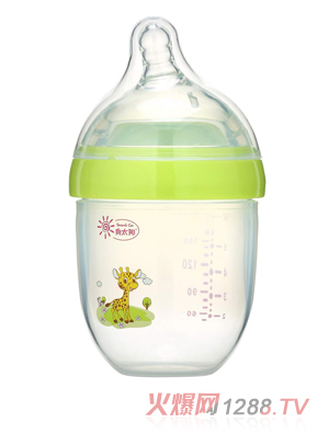 向太陽(yáng)奶瓶帶刻度小鹿圖案