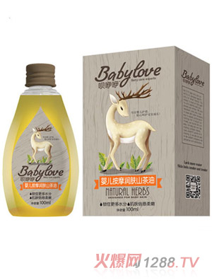 唄咿咿嬰兒按摩潤膚山茶油