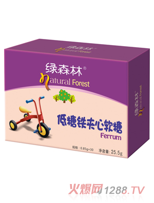 綠森林低糖鐵夾心軟糖