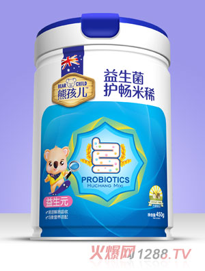 熊孩兒益生菌護(hù)暢米?。▓A聽）