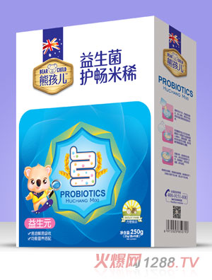 熊孩兒益生菌護(hù)暢米?。ê醒b）