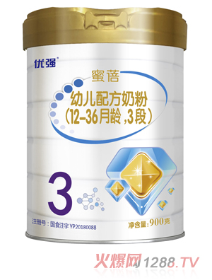 圣元優(yōu)強(qiáng)蜜蓓幼兒配方奶粉（12-36月齡，3段）聽(tīng)裝