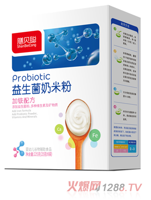 膳貝聰加鐵益生菌奶米粉 盒裝