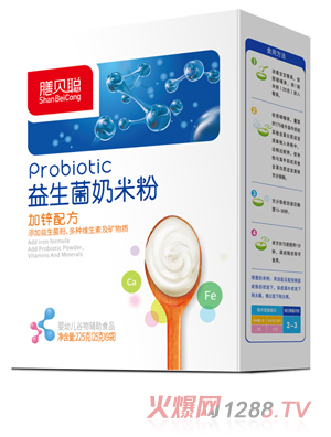 膳貝聰加鋅益生菌奶米粉 盒裝