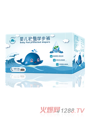 小鯨悠悠嬰兒護(hù)臀學(xué)步褲L