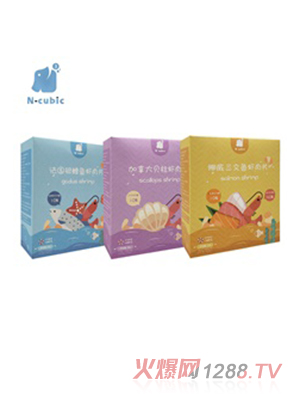 N-cubic恩庫(kù)克 銀鱈魚(yú)三文魚(yú)貝柱蝦肉片40g