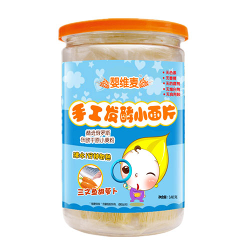 嬰維麥?zhǔn)止ぐl(fā)酵小面片三文魚(yú)胡蘿卜