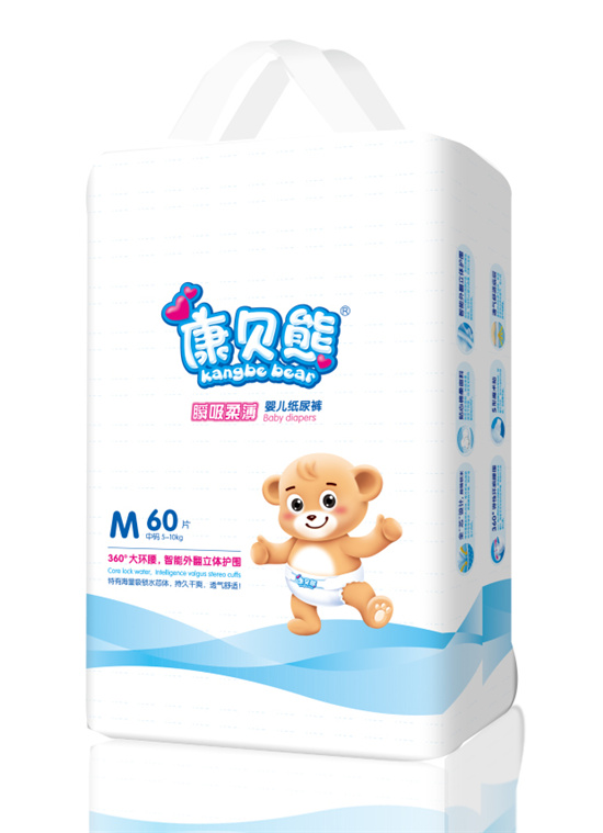 康貝熊瞬吸柔薄紙尿褲M60