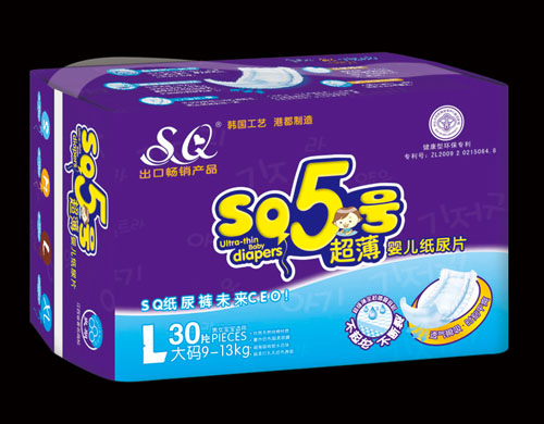 SQ5號超薄嬰兒紙尿片L碼30片