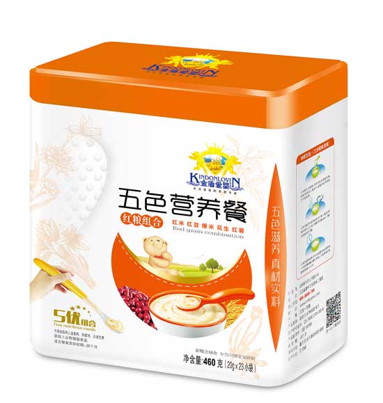 金盾愛嬰紅糧組合五色營養(yǎng)餐罐裝