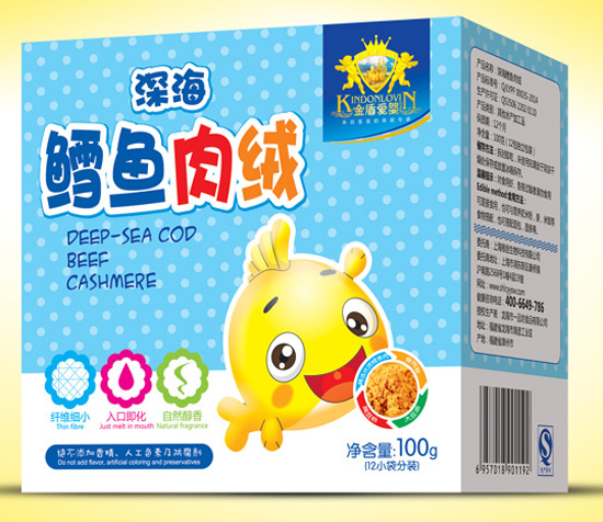 金盾愛(ài)嬰深海鱈魚(yú)肉絨盒裝