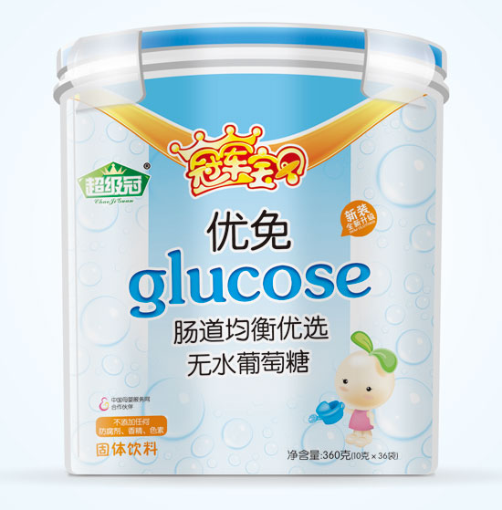 冠軍寶貝優(yōu)免(腸道均衡葡萄糖)樂扣桶