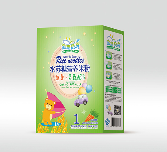 金頂貝貝胡蘿卜果蔬配方水蘇糖營養(yǎng)米粉盒裝