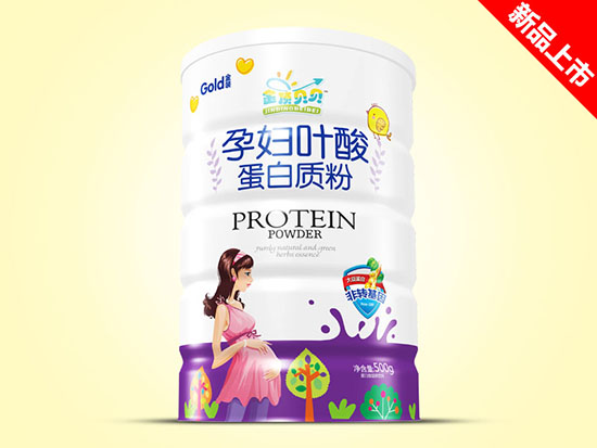 金頂貝貝蛋白質(zhì)粉500g鐵聽(tīng)-孕婦葉酸