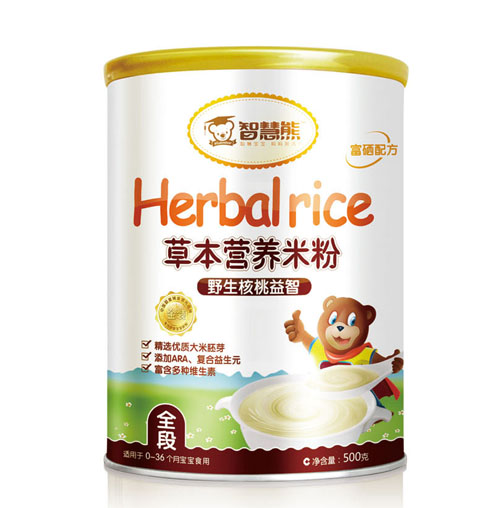 智慧熊野生核桃益智草本營(yíng)養(yǎng)米粉全段聽裝