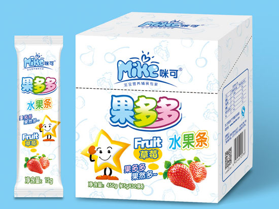 咪可草莓果多多水果條