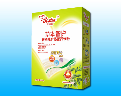 小萌星草本智護(hù)嬰幼兒護(hù)腸營養(yǎng)米粉